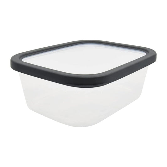 Durable Food Storage Container Gray Plastic 4.96 Cup (2 Count)