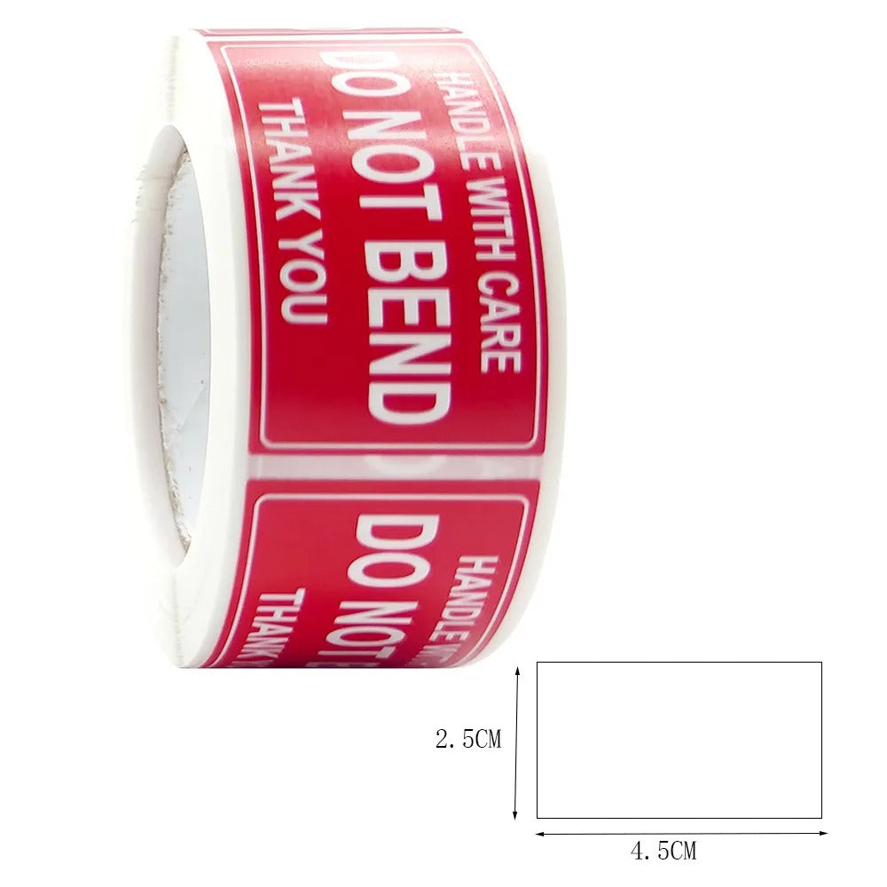 red fragile packing tape​