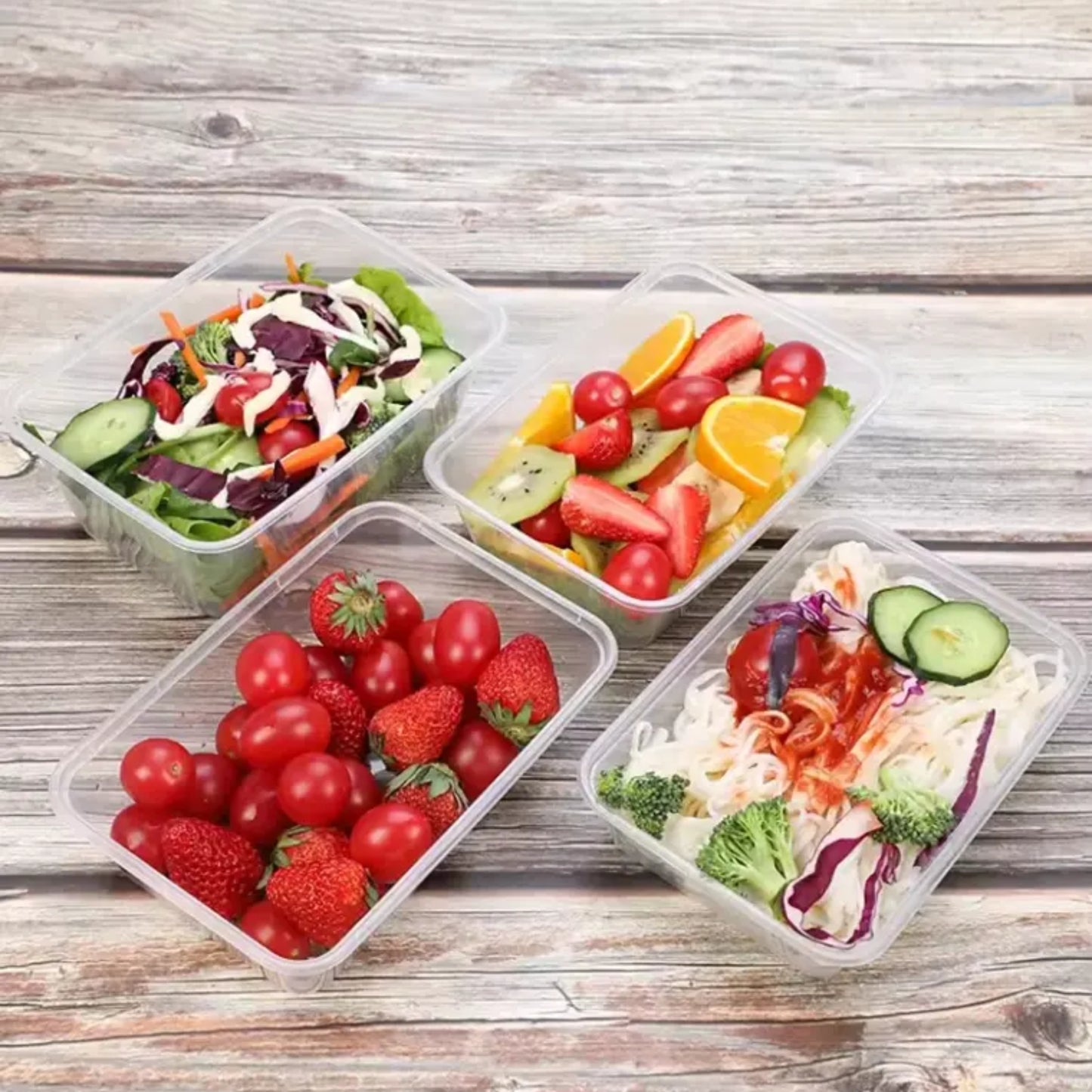 Rectangle 16.6 Cup Plastic Food Storage Container