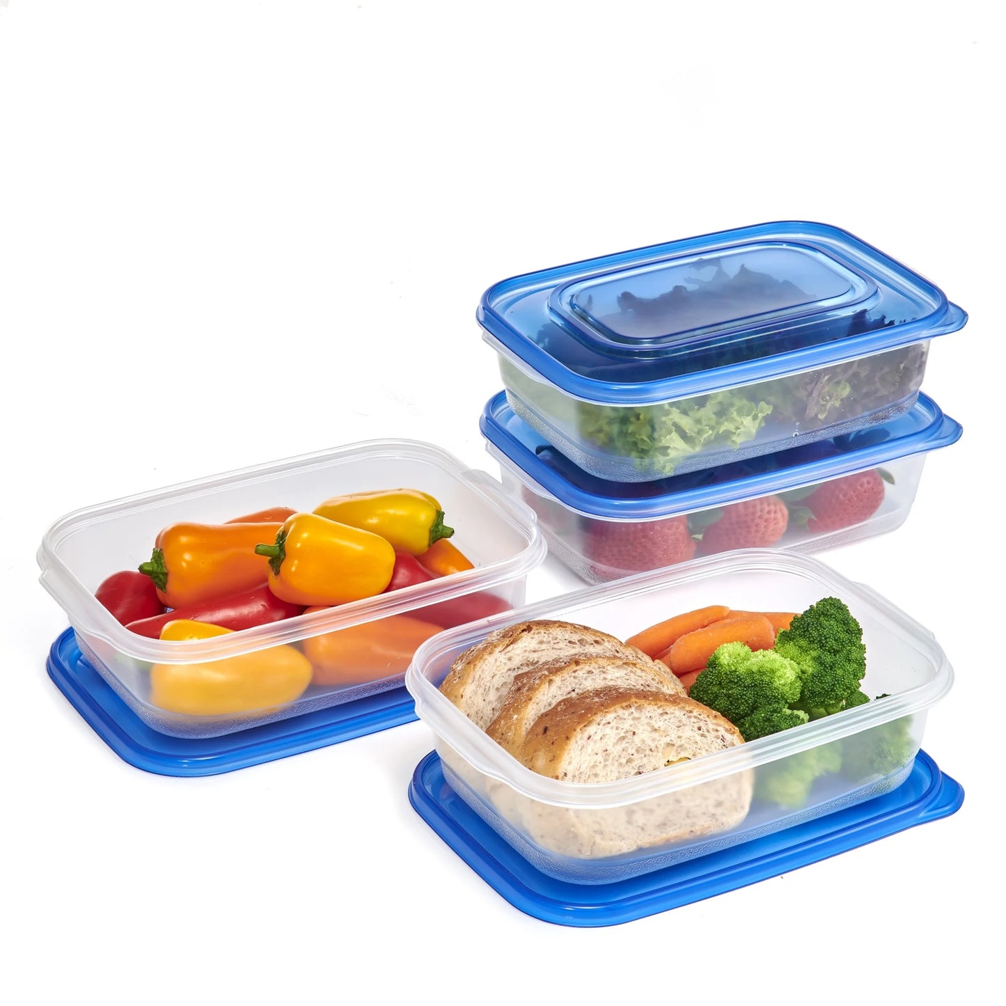 Rectangle 16.6 Cup Plastic Food Storage Container