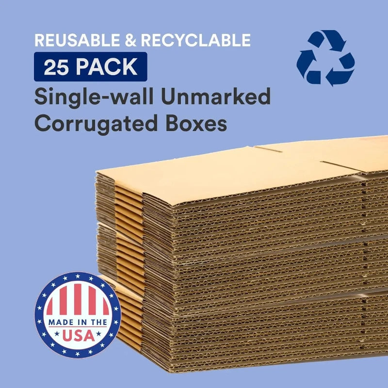 RECYCLABLE corrugated shipping boxes