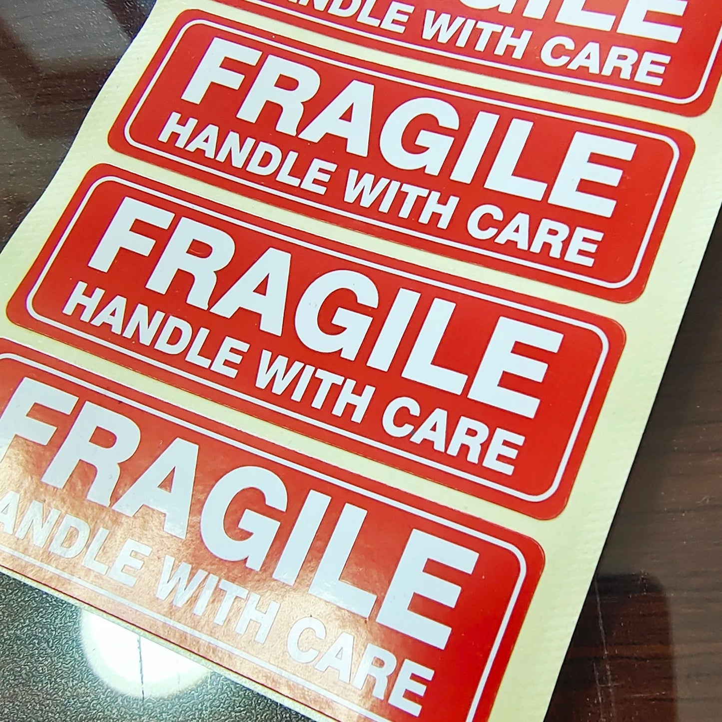 fragile shipping label​