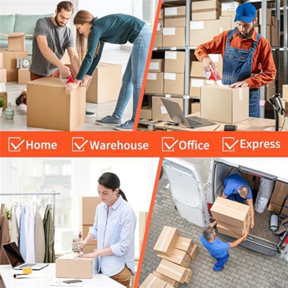 24-Rolls Ultra Clear 2.4 MIL Tape 3'' X 110 Yards Heavy Duty Carton Packing Packaging Sealing Tape