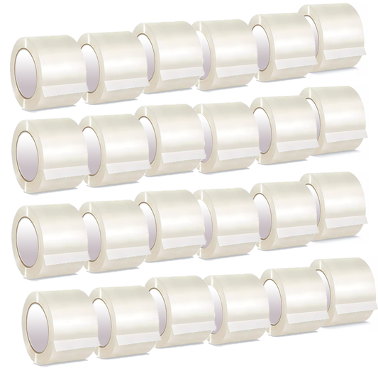 24-Rolls Ultra Clear 2.4 MIL Tape 3'' X 110 Yards Heavy Duty Carton Packing Packaging Sealing Tape
