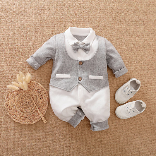 Gentleman's Baby Long-sleeved Baby Clothes