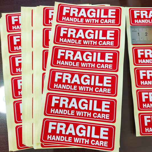 500 PCS FRAGILE Handle with Care Labels 2x3