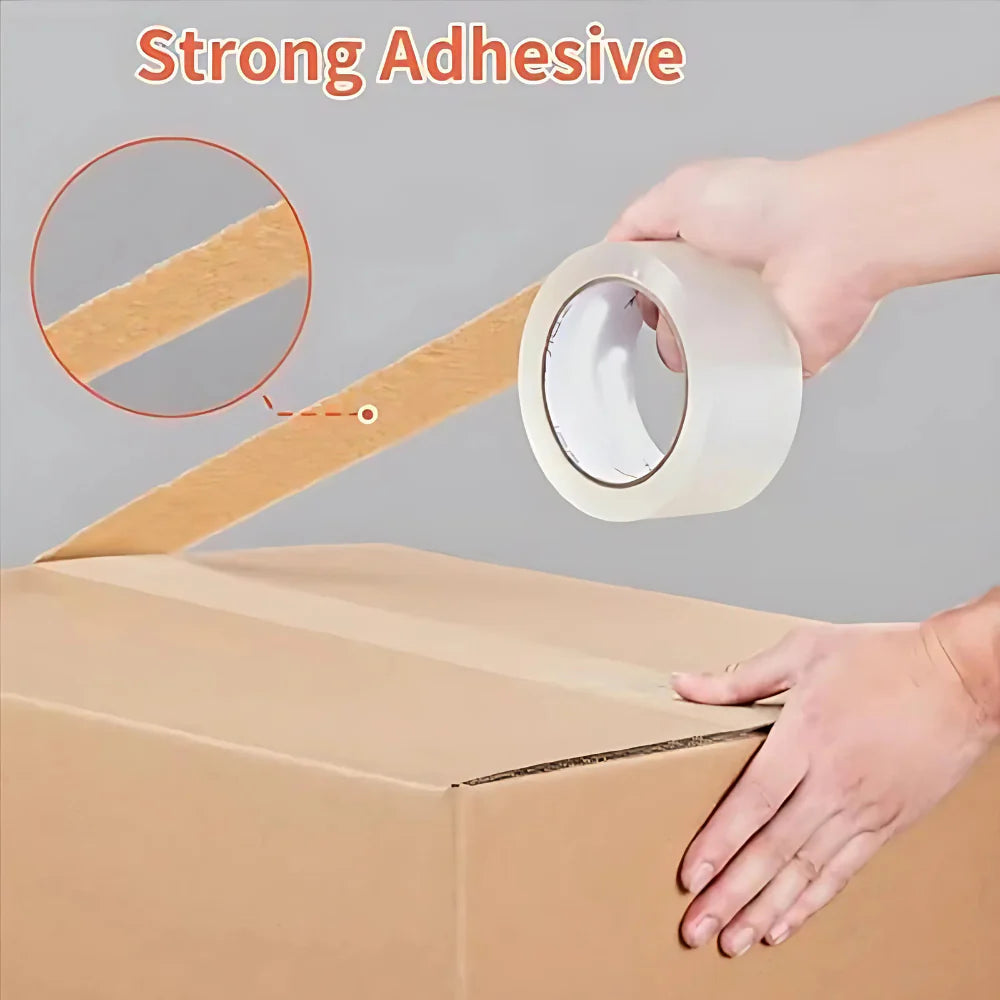 PÍELARMINA Clear Packing Tape – 3" Wide x 110 Yards (330ft) x 2.5 Mil or 0.06 Mm Thick – Heavy Duty Shipping Tape for Boxes & Moving, Strong Adhesive, Industrial Grade (Pack of 3, Total 330 Yards)