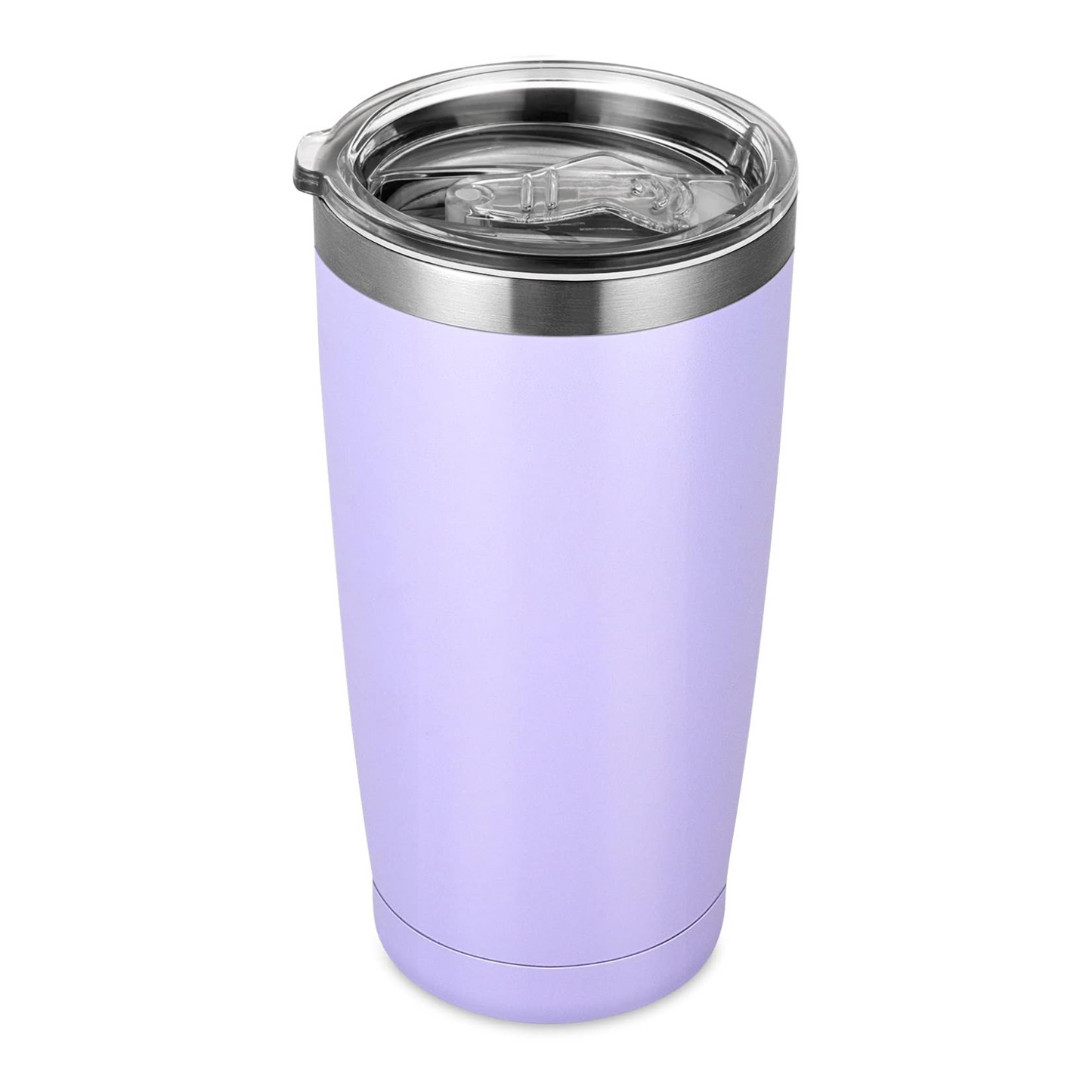 Lavender 20 OZ Double Wall Stainless Steel Vacuum Insulated Tumbler Coffee Travel Mug With Lid, Durable Powder Coated Insulated Coffee Cup for Cold & Hot Drinks