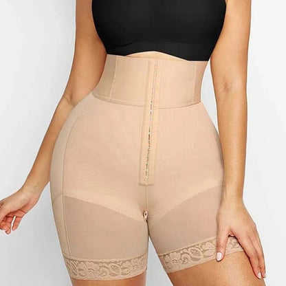 Boned High Waist Booty Shorts