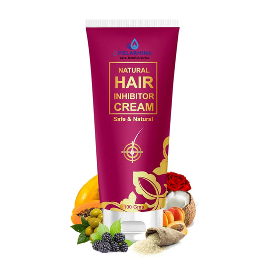 PÍELARMINA Hair Inhibitor Cream, Hair Inhibitor Permanent, Hair Inhibitor For Women, Hair Inhibitor Permanent Cream, Hair Inhibitor For Men (100 Gm)