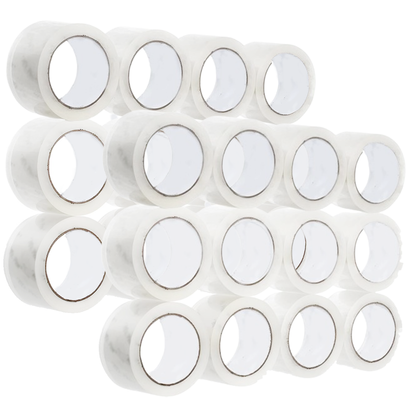 3" Heavy Duty Packing Tape 24 Rolls, Total 1560Y, Clear, 2.4 mil, 3 inch x 55 Yards, Ultra Strong, Refill for Packaging and Shipping(3" Width, not 2" Width)