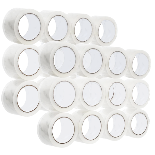 3" Heavy Duty Packing Tape 24 Rolls, Total 1560Y, Clear, 2.4 mil, 3 inch x 55 Yards, Ultra Strong, Refill for Packaging and Shipping(3" Width, not 2" Width)
