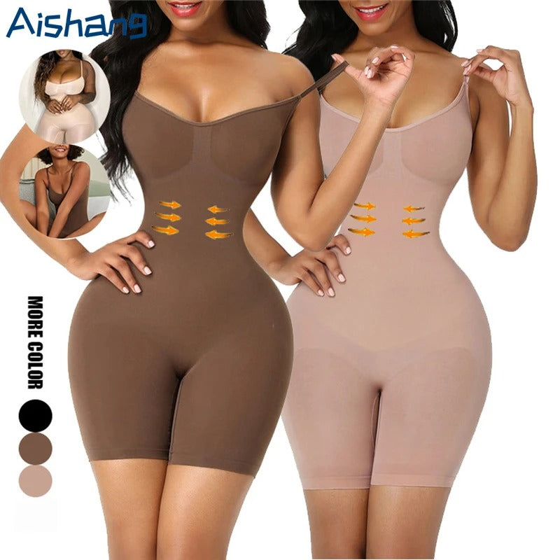 Seamless Open Crotch Compression Bodysuit